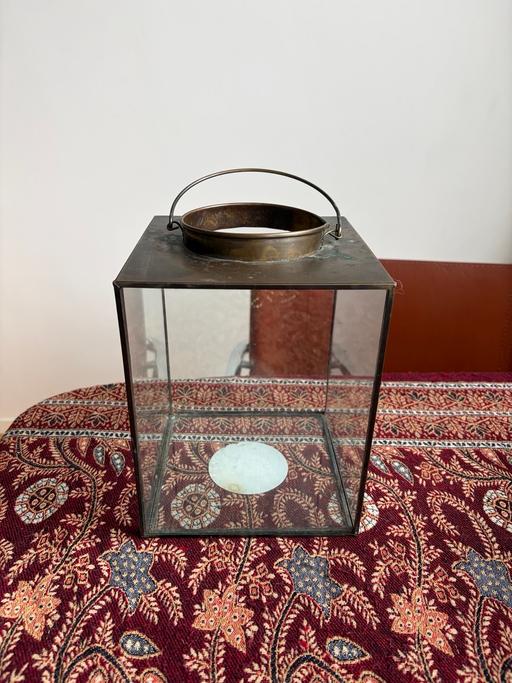 Buy & Sell Leicester City Centre Leicester - Photos for Big glass and metal bronze tea light holder