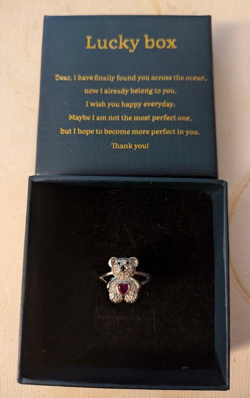 Buy & Sell Georgetown Blaenau Gwent - Photos for Faux diamond teddy love ring with pink heart