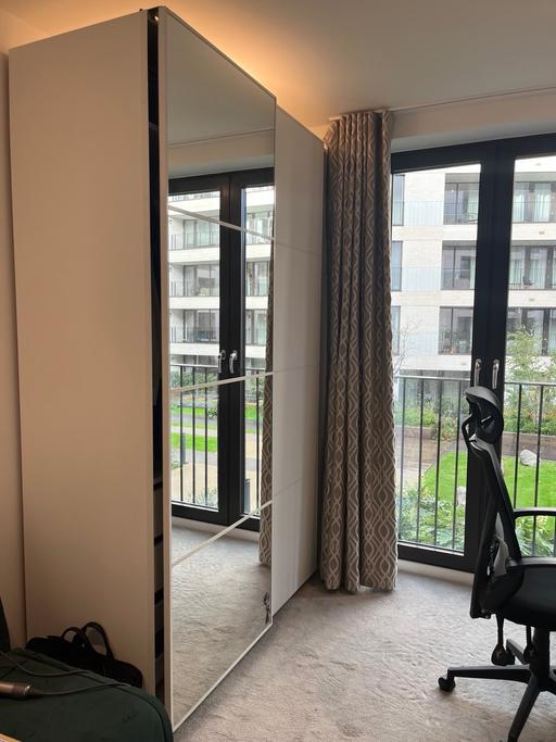 Buy & Sell Poplar East London - Photos for IKEA Pax wardrobe sliding doors mirror