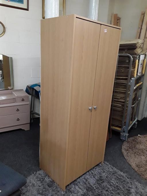 Buy & Sell Saint Pauls Trading Estate Tameside - Photos for Brown veneered single two-door wardrobe