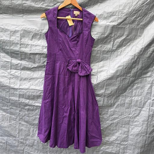 Buy & Sell Stourbridge Dudley - Photos for Lindy Bop Purple 50s Style Swing Dress UK 10