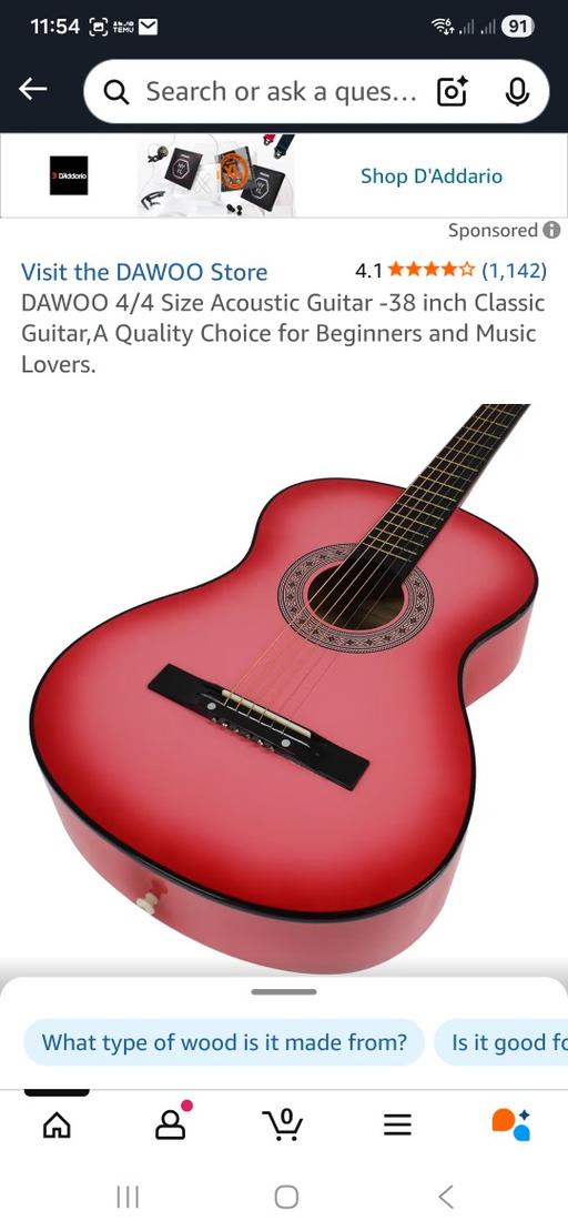Buy & Sell Rhigos Rhondda Cynon Taf - Photos for 38 inch Acoustic guitar
