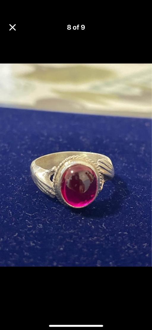 Buy & Sell Upper Edmonton North London - Photos for Pomegranate ruby silver ring