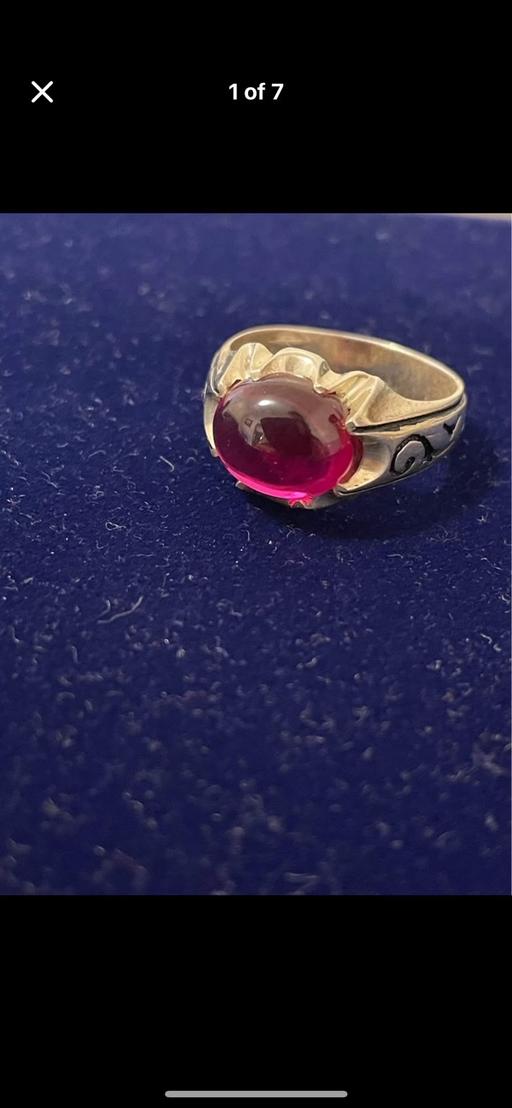 Buy & Sell Upper Edmonton North London - Photos for Pomegranate ruby silver ring