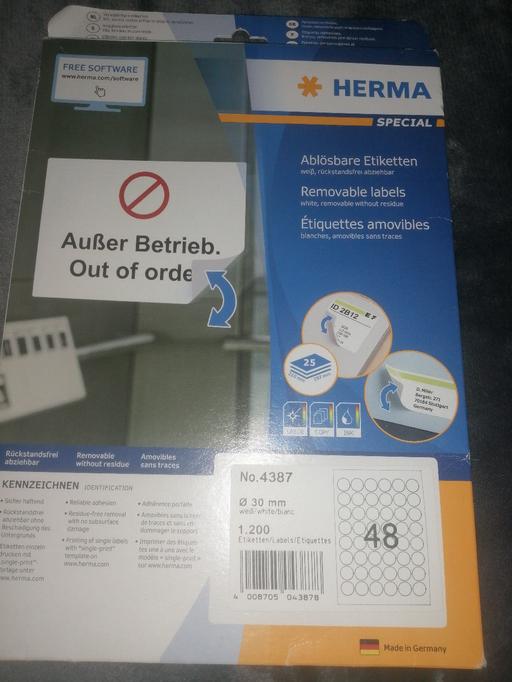 Buy & Sell Heath Town Wolverhampton - Photos for New Herma 30mm white round labels