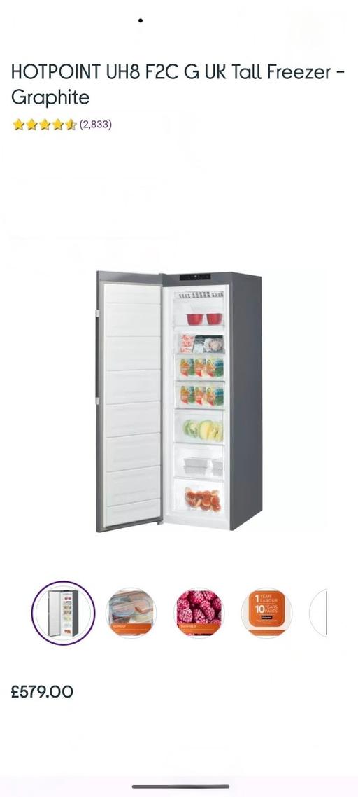 Buy & Sell Waterloo Central London - Photos for Hotpoint tall freezer BARGAIN!