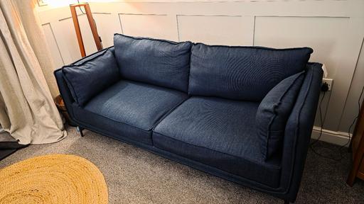 Buy & Sell Blakenhall Wolverhampton - Photos for Jack Wills Sophie 3 Seat Blue Sofa Settee