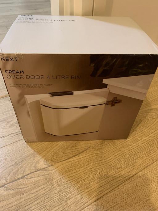 Buy & Sell Whitechapel East London - Photos for Next overdoor cream bin. Brand new in box