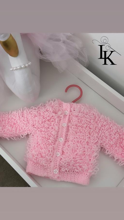 Buy & Sell Pitsea Basildon - Photos for Newborn baby loopy cardigan made to order