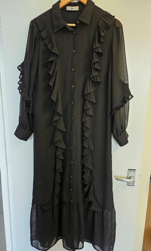 Buy & Sell Newington South East London - Photos for Mango Black Ruffle Shirt Dress