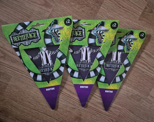 Buy & Sell Crumpsall Manchester - Photos for new 3 x Halloween Beetlejuice Bunting