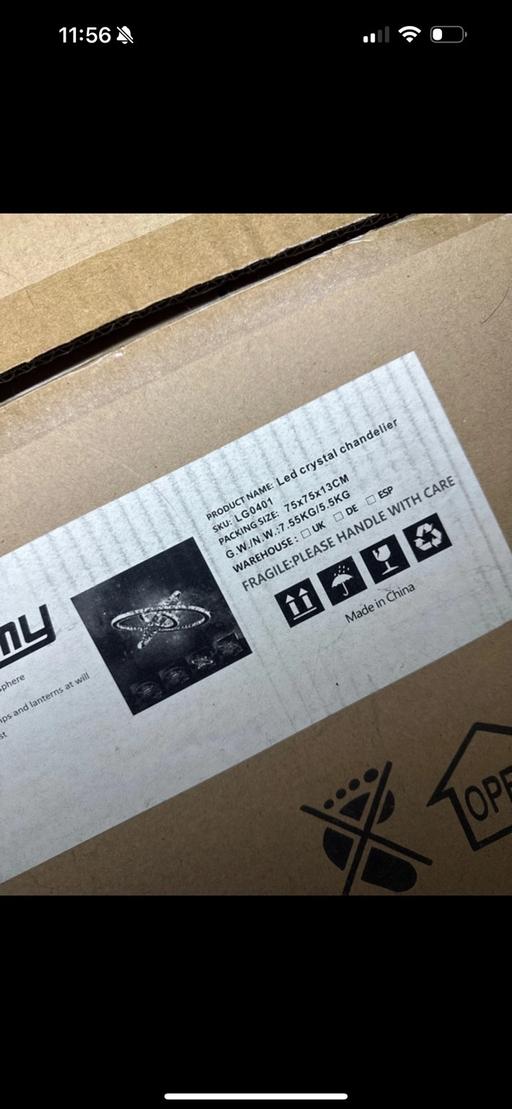 Buy & Sell Purley Croydon - Photos for Crystal 3 ring chandelier