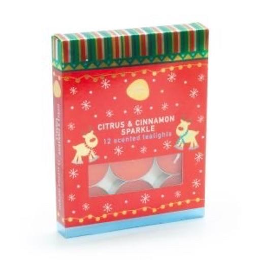 Buy & Sell Blackpool Lancashire - Photos for Tealights 12pk - Citrus & Cinnamon Sparkle