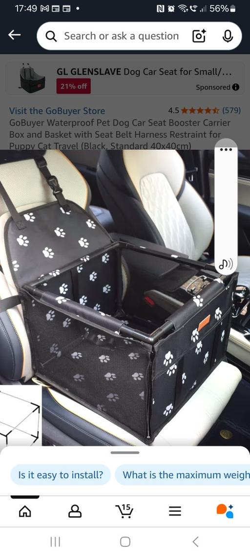 Buy & Sell Newmillerdam Wakefield - Photos for Dog safety seat