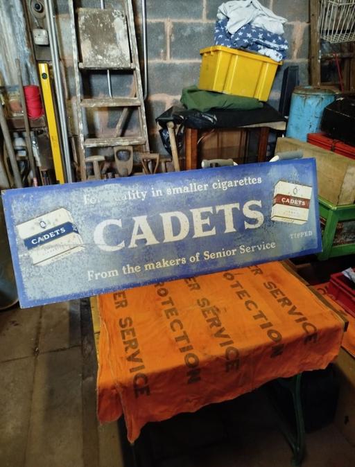 Buy & Sell Tame Valley Industrial Estate Tamworth - Photos for Large Rare Vintage 4' Cadets Metal Sign