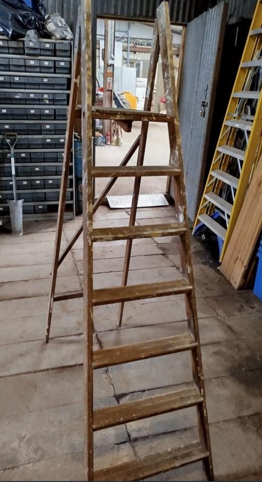 Buy & Sell Tame Valley Industrial Estate Tamworth - Photos for Large Vintage Wooden Step Ladders