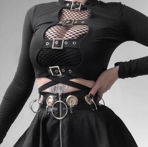 Buy & Sell Spinney Hill West Northamptonshire - Photos for Long Sleeve Buckle Crop Top - Size 8