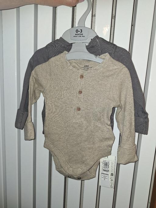 Buy & Sell Ettingshall Park Wolverhampton - Photos for New M&S 2pk 0-3 months 2pk body suits