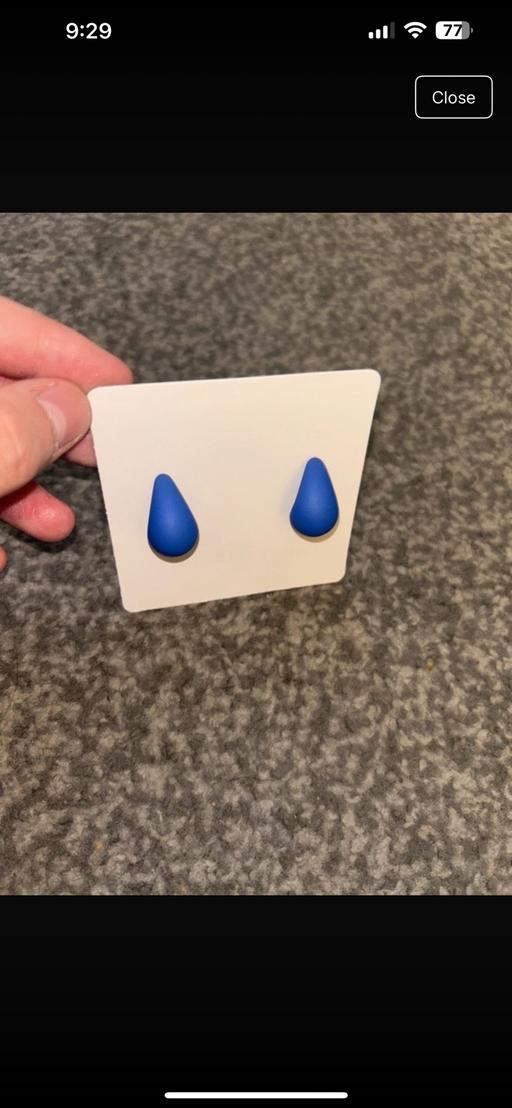 Buy & Sell Gleadless Valley Sheffield - Photos for Dark blue tear drop earrings