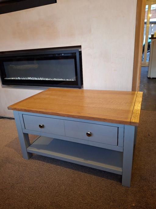 Buy & Sell Pelsall Walsall - Photos for quality heavy solid oak & grey coffee table