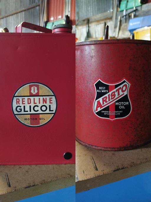 Buy & Sell Tame Valley Industrial Estate Tamworth - Photos for 2 x Rare Vintage Collectable Oil Cans