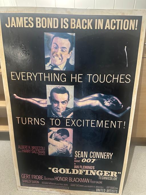 Buy & Sell Tufnell Park North London - Photos for James Bond poster, Goldfinger