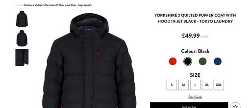 Buy & Sell Leicester Leicestershire - Photos for 40% off - Tokyo laundry puffer coat with hood