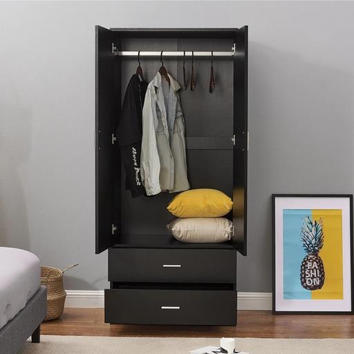 Buy & Sell New Shires Industrial Estate Birmingham - Photos for 2 Door 2 Drawer Wardrobe with Hanging Rail Wo