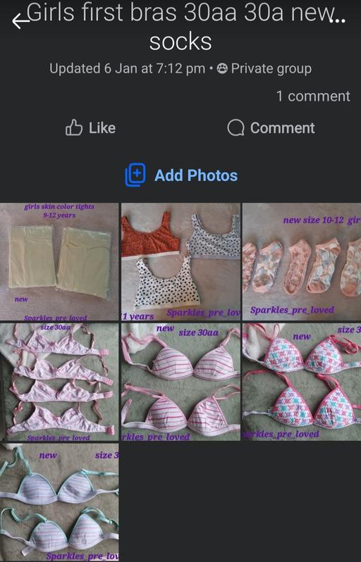 Buy & Sell Stainforth Doncaster - Photos for girls new bra and socks 30aa 30a £8 for lot 