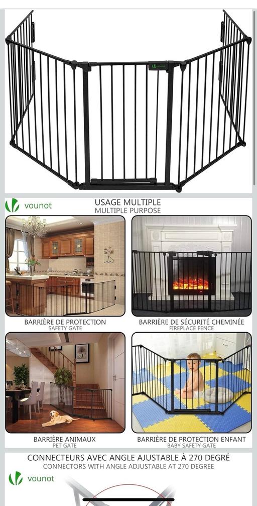 Buy & Sell Sheffield Sheffield - Photos for VOUNOT 5 Panel Metal Fire Guard,