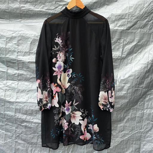 Buy & Sell Stourbridge Dudley - Photos for Lipsy London Black Floral Shift Dress UK 16