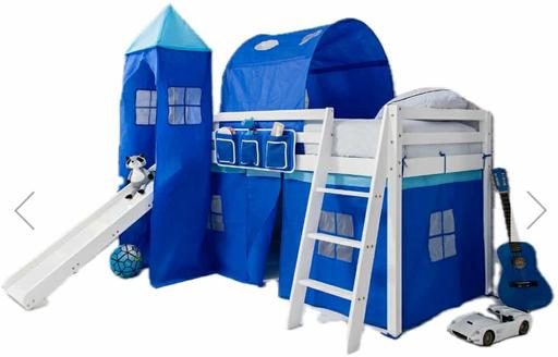 Buy & Sell Hurst Green Dudley - Photos for Moro Cabin Bed with Slide in White and Blue P