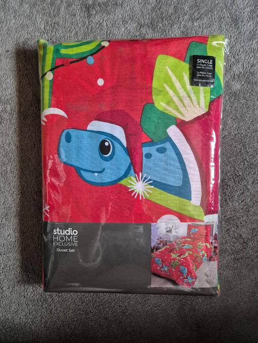 Buy & Sell Crumpsall Manchester - Photos for Xmas Dino Single Duvet Cover NO PILLOW CASE