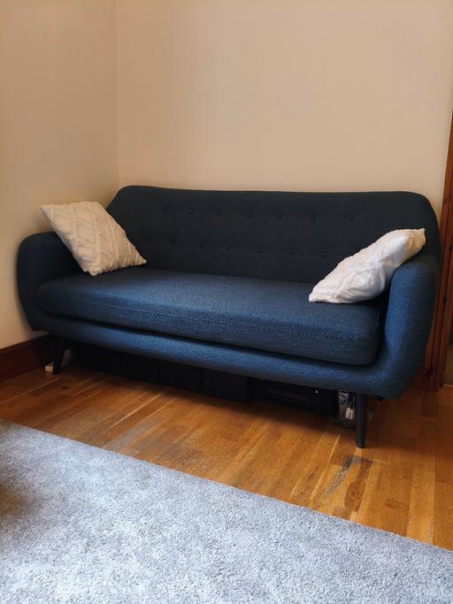 Buy & Sell Swiss Cottage North West London - Photos for Sofa - blue - from pet and smoke free home