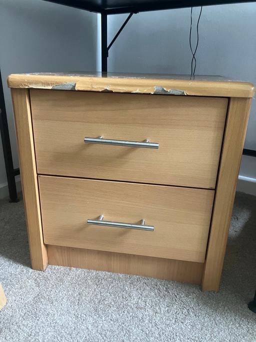 Buy & Sell Limehouse East London - Photos for 2 draw bedside cabinet