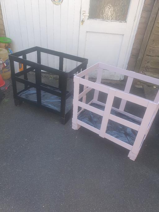 Buy & Sell Pensnett Dudley - Photos for Black & Light Purple Wooden Storage Boxes.
