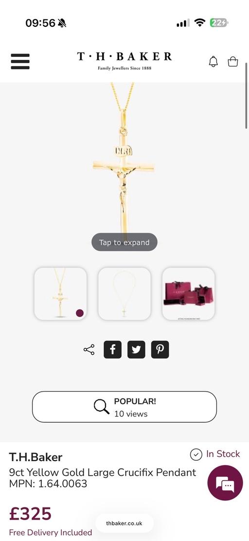 Buy & Sell Eyton Telford and Wrekin - Photos for 9ct gold chain and pendant