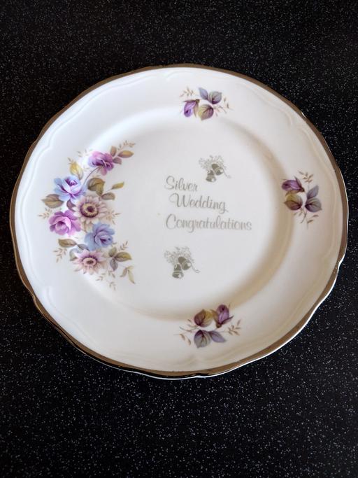 Buy & Sell Woodthorpe Charnwood - Photos for Silver wedding bone china England plate