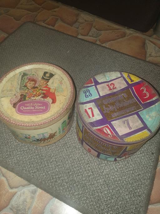 Buy & Sell Pensnett Dudley - Photos for 2 Lovely Colourful Vintage Chocolate Tins ,