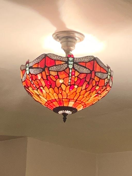 Buy & Sell Newbridge Wolverhampton - Photos for Large Tiffany dragonfly ceiling light.