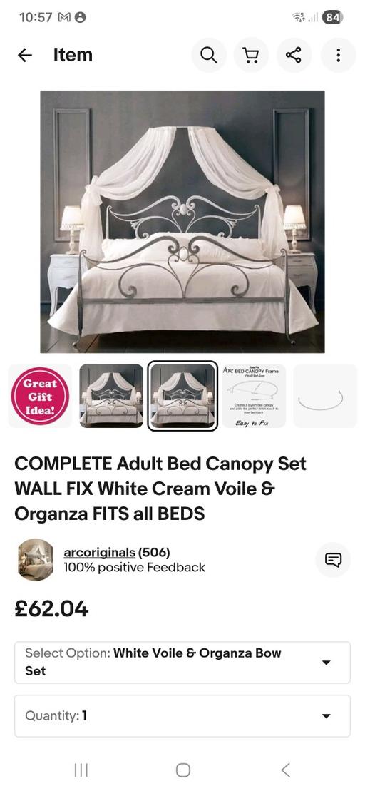 Buy & Sell Birmingham Solihull - Photos for Beautiful bed canopy