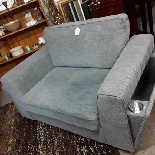 Buy & Sell Saint Pauls Trading Estate Tameside - Photos for DFS grey fabric snuggle chair with storage