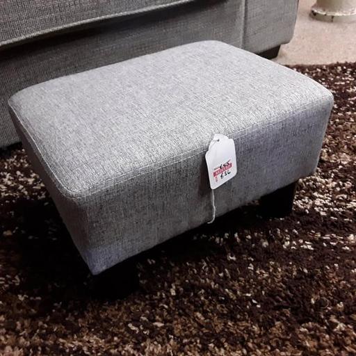Buy & Sell Saint Pauls Trading Estate Tameside - Photos for Small DFS like-new grey fabric footstool