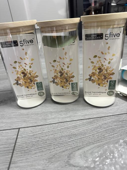 Buy & Sell Sheffield Sheffield - Photos for Air tight glass jar 1.3 L set of 3