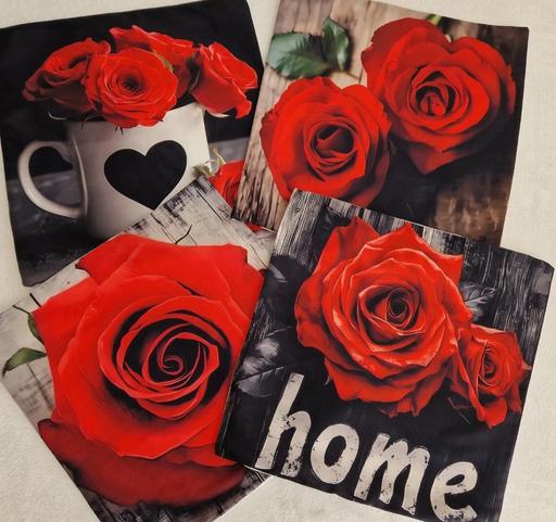 Buy & Sell Shard End Birmingham - Photos for New 4pcs roses velvet pillow covers 45x45cm