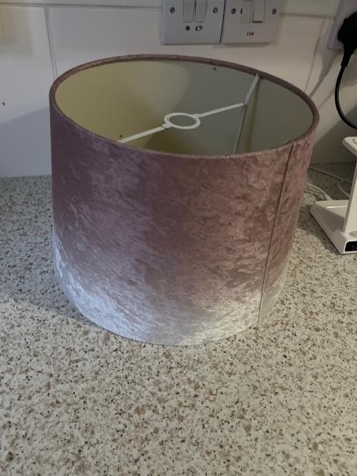 Buy & Sell Conisbrough Doncaster - Photos for Blush pink and grey lamp shade