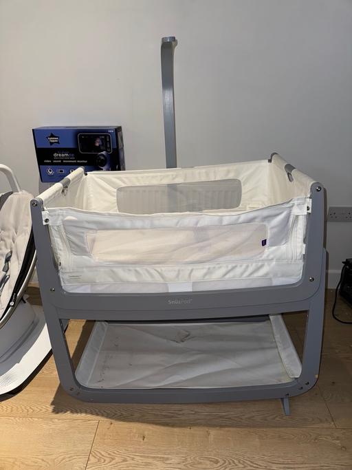 Buy & Sell Yardley Birmingham - Photos for Snuzpod 4 Bedside Crib - Grey, Good conditon