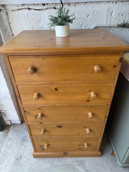Buy & Sell Hoobrook Wyre Forest - Photos for Solid pine tall chest of drawers