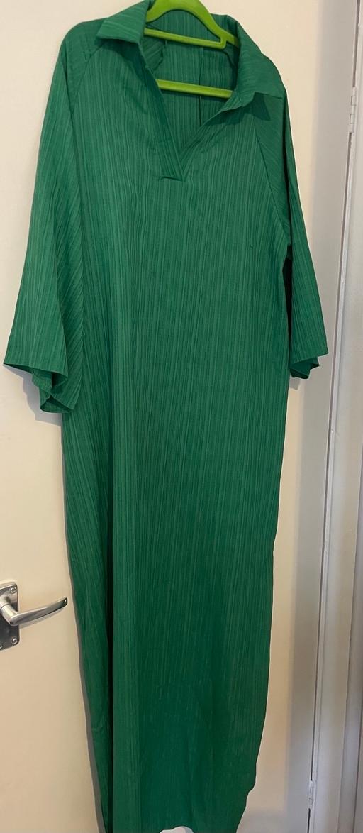 Buy & Sell Nunhead South East London - Photos for Maxi green loose dress with collar