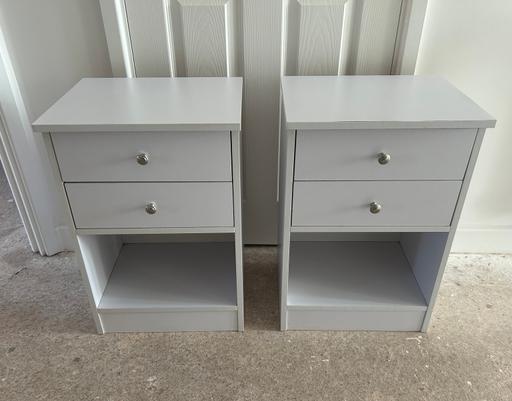 Buy & Sell Stoke Heath Bromsgrove - Photos for Pair of White, Bedside Tables with Draws!